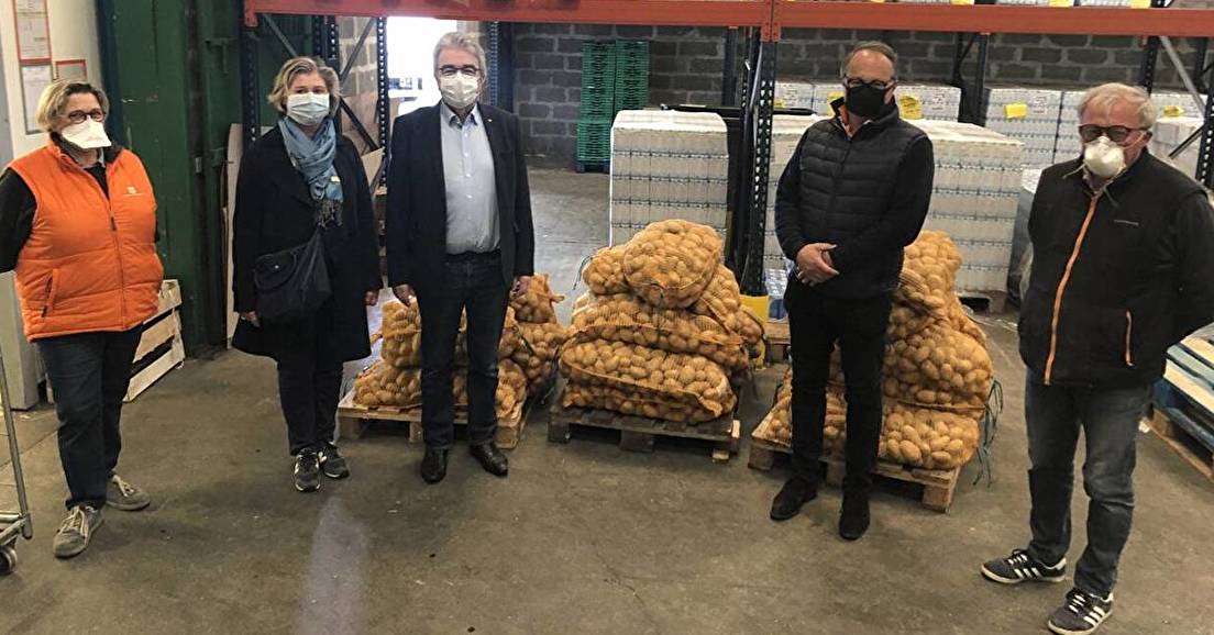 Une tonne de pommes  de terre pour la Banque Alimentaire