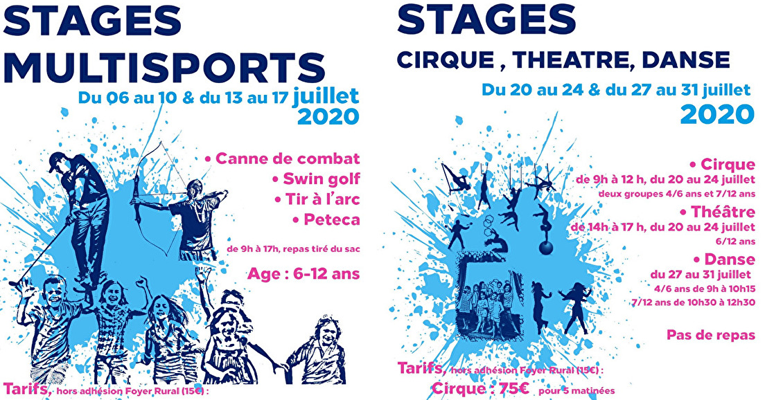 Stages Juillet 2020
