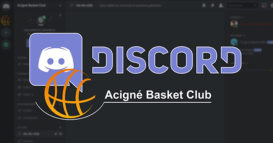 Acigné Basket Club crée son Discord !