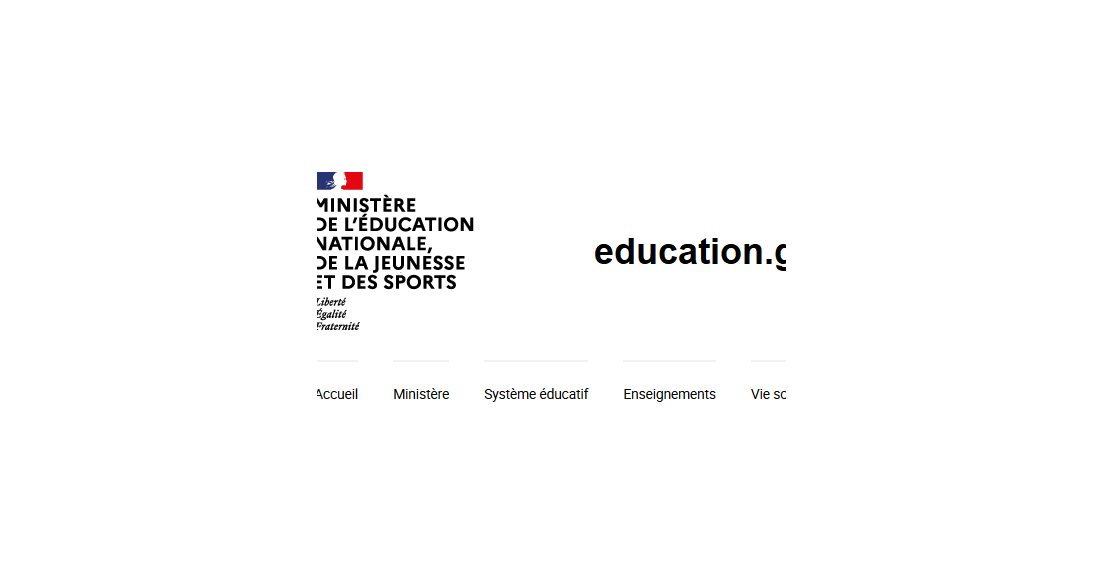 Site officiel de l'Éducation Nationale