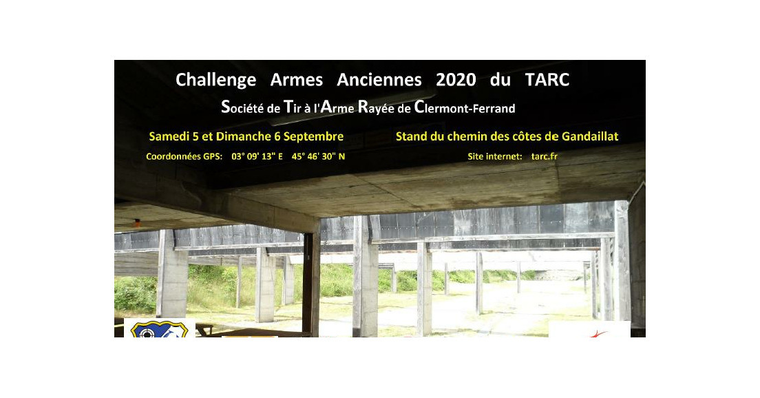 06/09/2020 - Palmarès du challenge Armes Anciennes - TARC - Clermont Fd