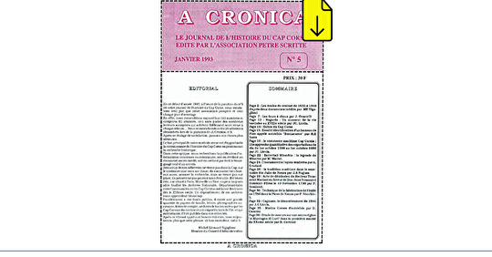 A Cronica n°5 -1993 (téléchargeable)