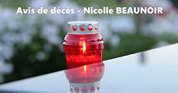 Avis de décès - Madame Nicolle BEAUNOIR