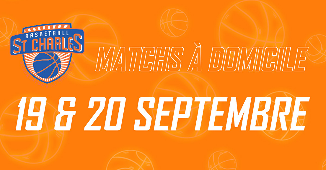 Matchs à domicile // Weekend du 19 et 20 septembre 2020