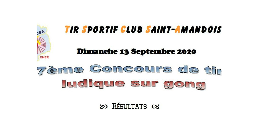 18/09/2020 - Résultats tir sur gong - Saint Amand
