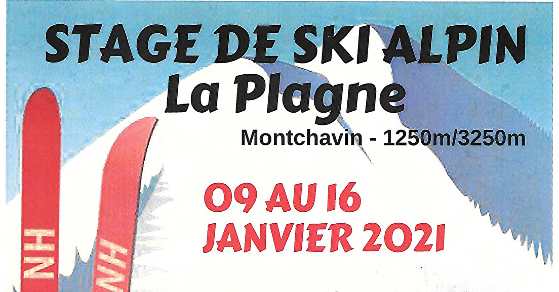 Un stage de ski alpin est organisé par le CODEP EPGV38