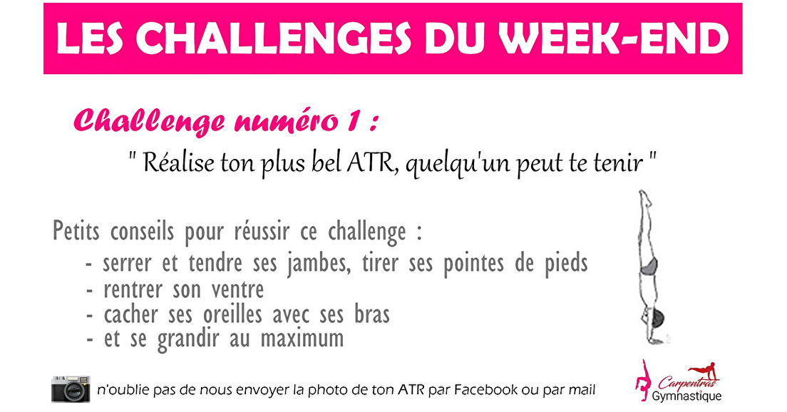 Les challenges du week-end #1