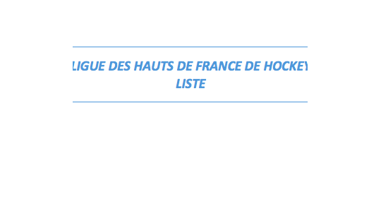 AG DE LA LIGUE DES HAUTS DE FRANCE