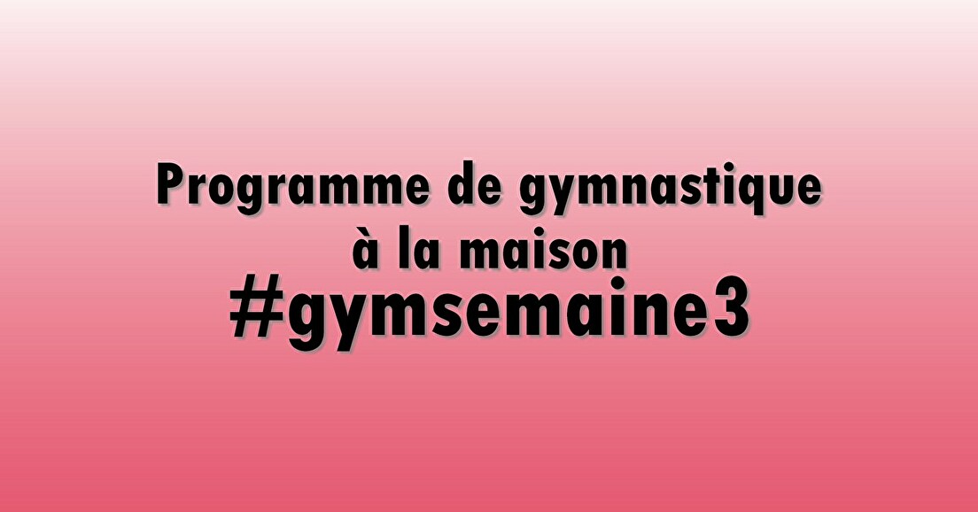 #gymsemaine3