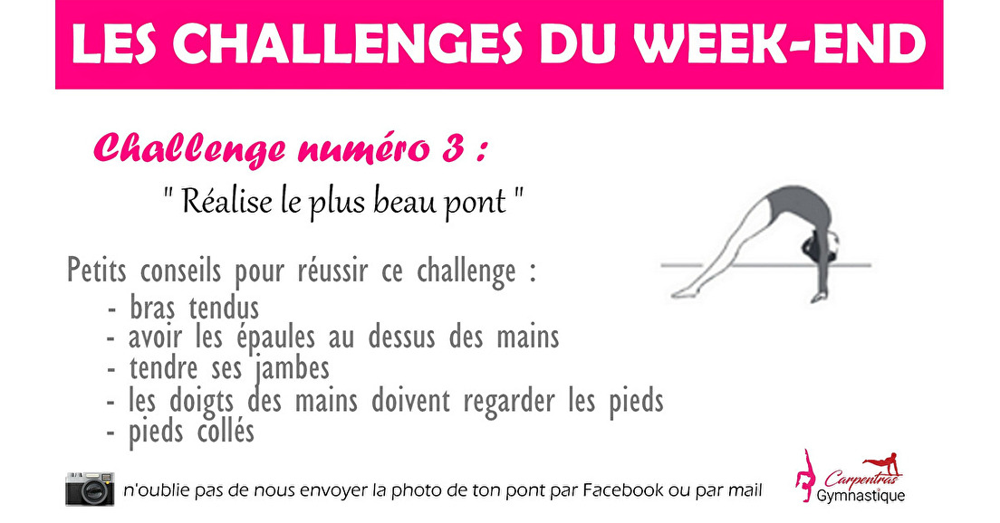 Les challenges du week-end #3