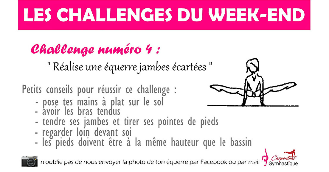 Les challenges du week-end #4