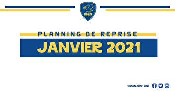 Planning de reprise - Janvier 2021