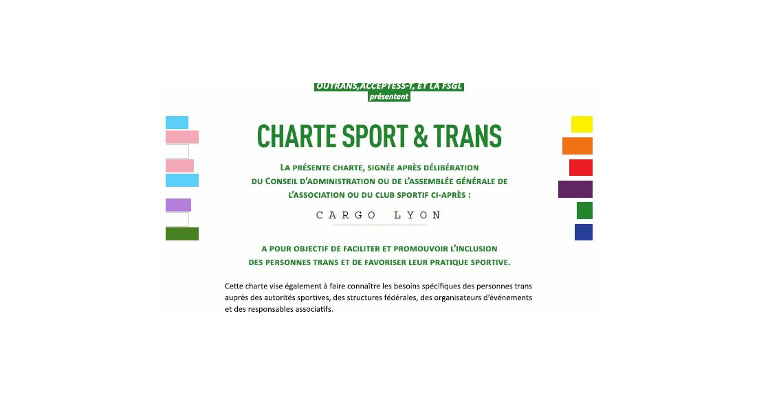 CARGO signe la charte Sport & Trans