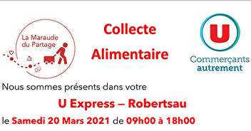 Collecte allimentaire au U Express de la Robertsau