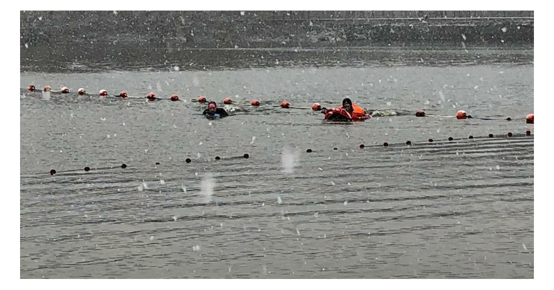1ère séance glacée aux étangs de Hollande: