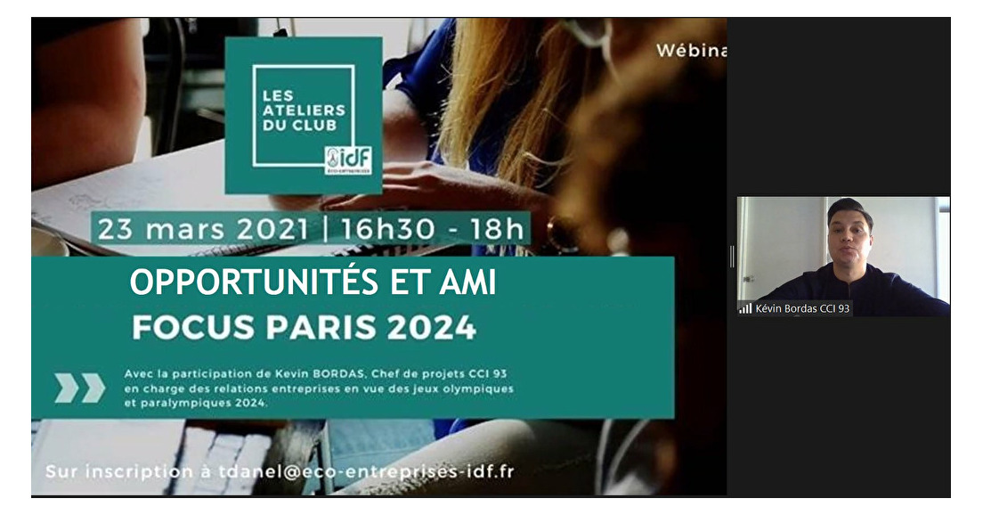 Bilan atelier du club "Opportunités et AMI focus Paris 2024