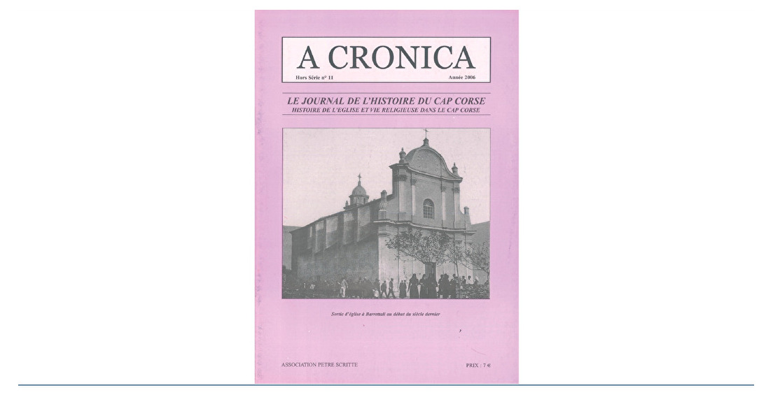 A Cronica HS n°11 "Histoire de l'Eglise et vie religieuse" -2006 (7€)