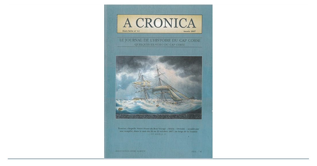 A Cronica HS n°12 "Quelques ex-voto du Cap Corse" -2007 (7€)