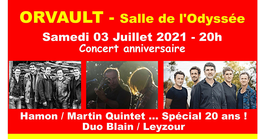 Concert - 20 ans Hamon Martin Quintet / Duo Blain-Leyzour