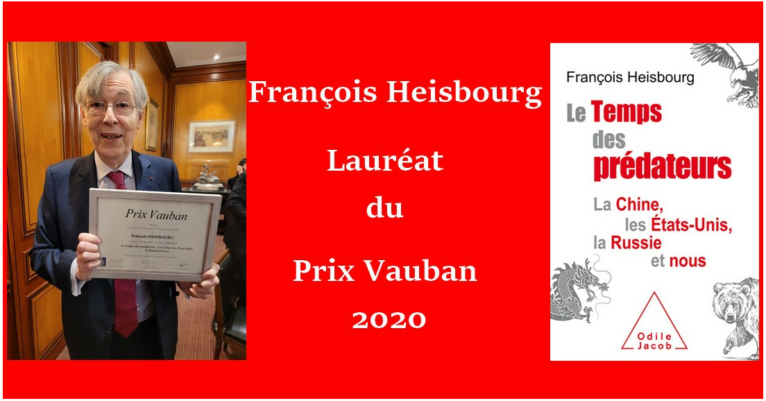 PRIX VAUBAN 2020 remis à François Heisbourg pour son livre
