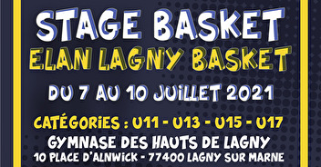 Stage basket du 7 au 10 juillet 2021