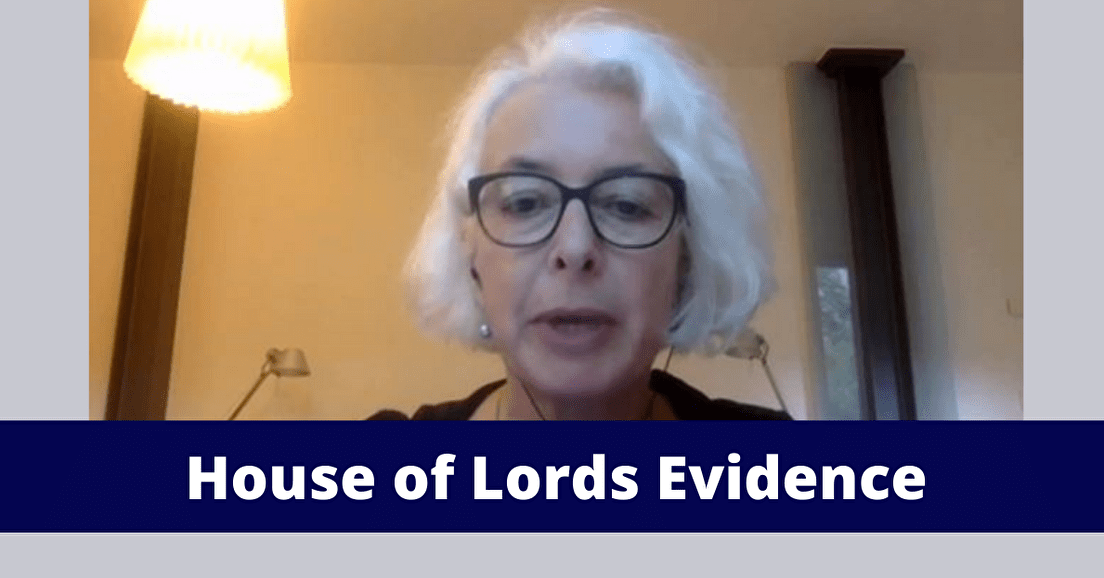 House of Lords: Select Committee Evidence