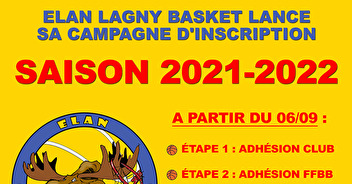 Campagne d'inscription saison 2021-2022