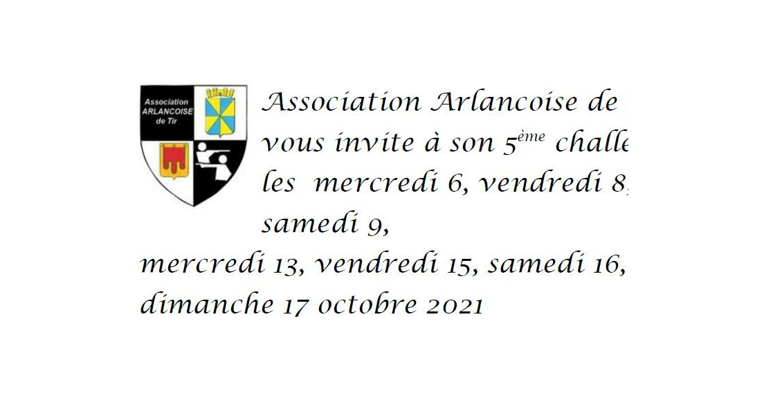 05/09/2021 - Annonce Challenge 10 m - Octobre 2021 - Arlanc