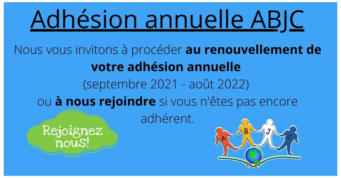 Adhésion annuelle à l'ABJC 2021/2022