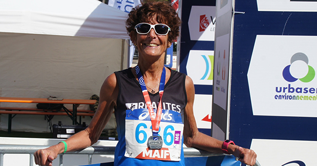 LAURENCE ALNET vice championne de FRANCE de semi marathon