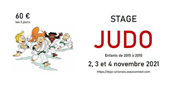 Stage de JUDO (vacances de Toussaint)