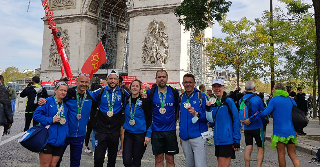 5 nouveaux Marathoniens, Paris le 17 Octobre