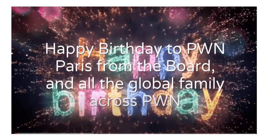 Message from PWN Global and CN for the 25th anniversary of PWN Paris