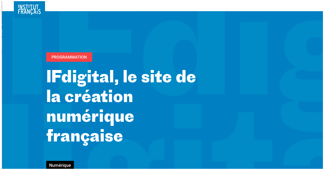 L'institut français lance IFdigital : référencez-vous !