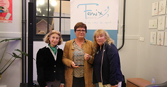 Evelyne récompensée par Femix'Sport