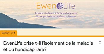 EwenLife brise-t-il l'isolement de la maladie et du handicap rare?