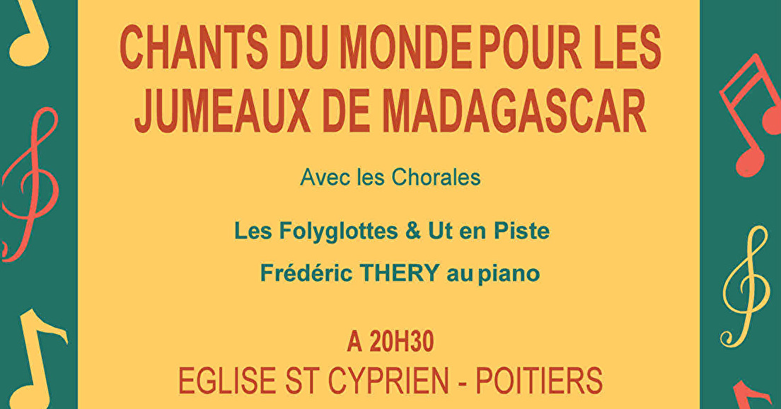 Chants du Monde le 4 déc à 20h30 Eglise St Cyprien (Poitiers)