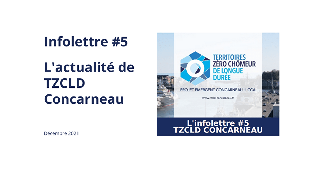Infolettre #5 : l'actualité de TZCLD Concarneau