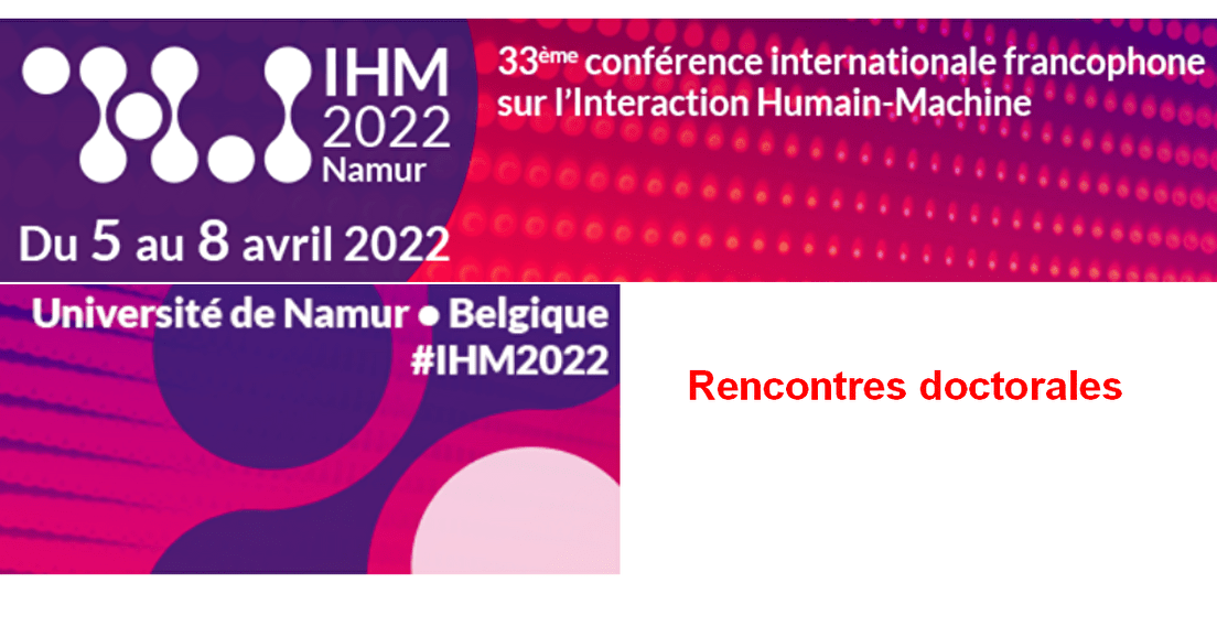 IHM2022 Rencontres doctorales - Appel à participation
