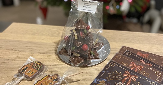 Distribution de chocolats de Noël