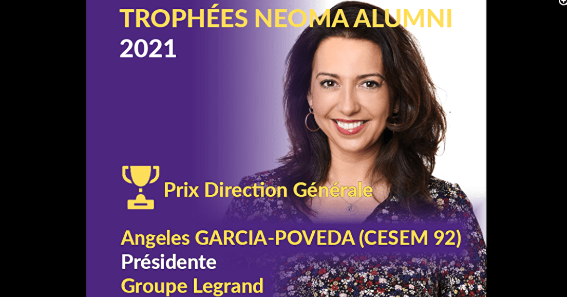 Angeles Garca-Poveda recibe el premio Neoma Alumni de Dirección General