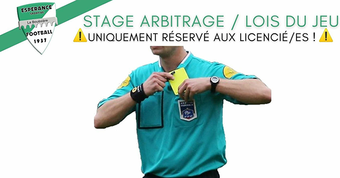 Stage Arbitrage/Lois Du Jeu
