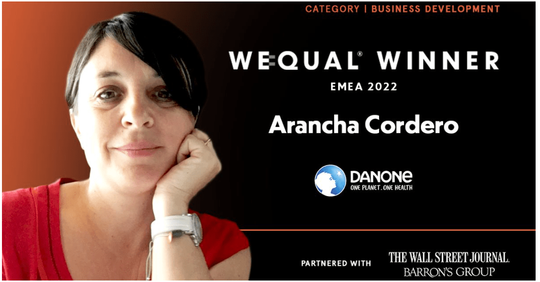 Arancha Cordero ganadora de WEQUAL en la categoría Business Development