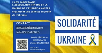 L'Apel Ste Marie organise une collecte au profit de l'Ukraine