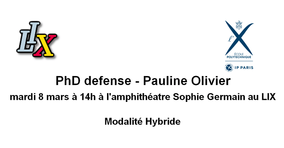 PhD defense - Pauline Olivier