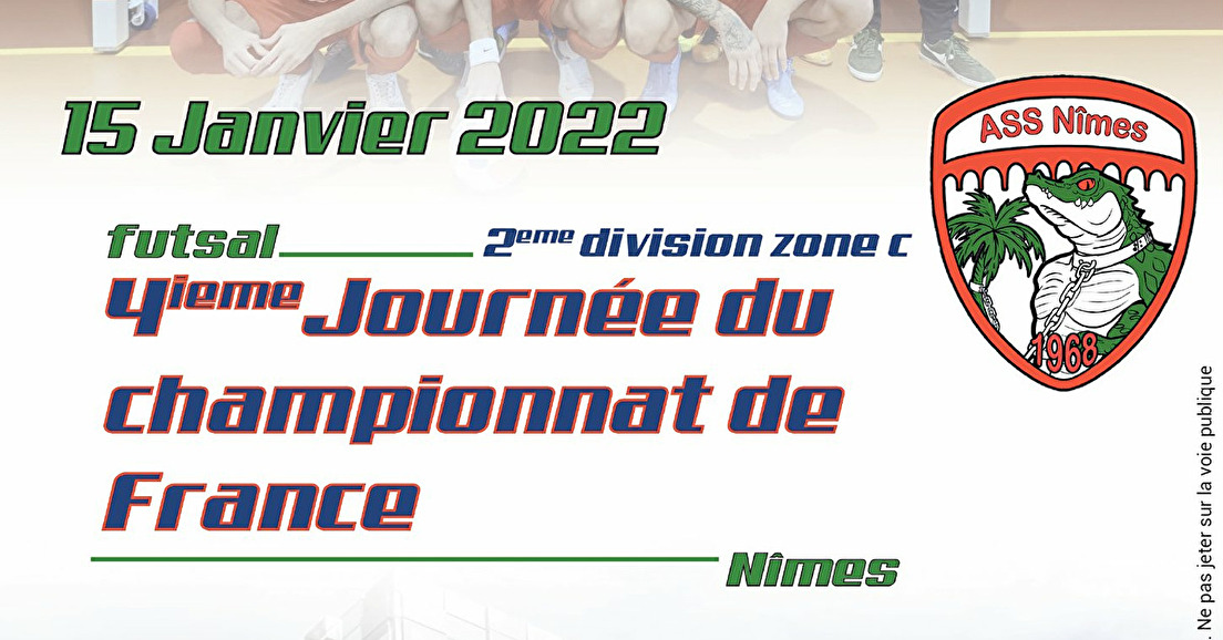 4ème Journée du Championnat de France de Fustal - 2ème division Zone C