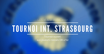 Invitation 44ème tournoi international du CEBA Strasbourg