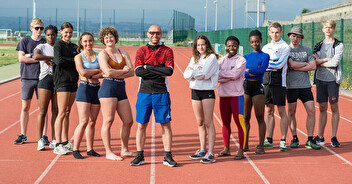 Les sprinters et hurdleurs en stage de préparation performance à Antibes