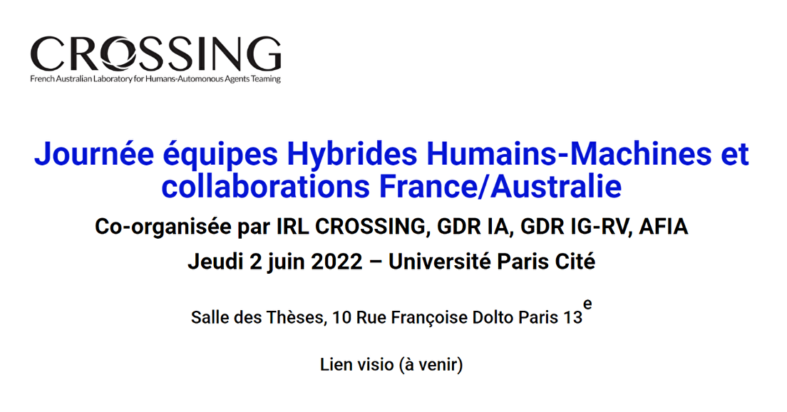 Journée équipes Hybrides Humains-Machines, collaborations France/Australie