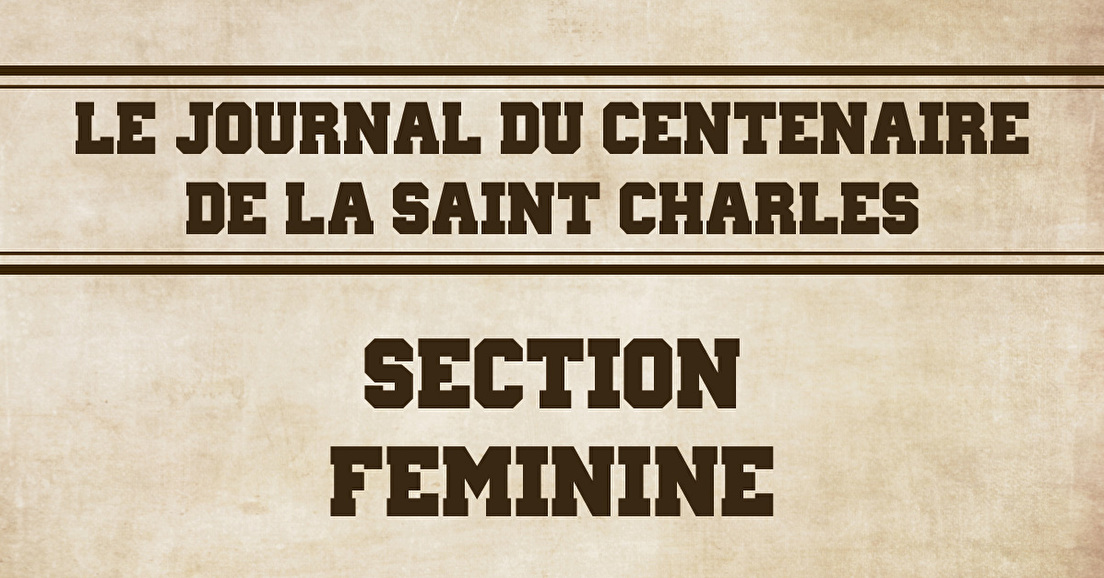 La section féminine de la Saint Charles Basket